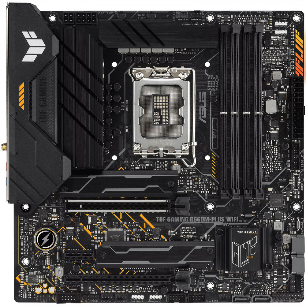 Материнская плата Asus TUF GAMING B660M-PLUS WIFI Micro-ATX, LGA 1700 - миниатюра 6