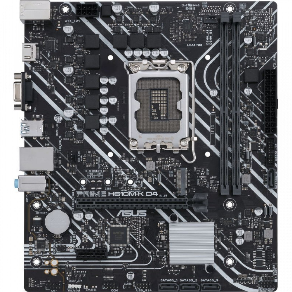 Материнская плата Asus PRIME H610M-K D4 Micro-ATX, LGA 1700 - миниатюра 8