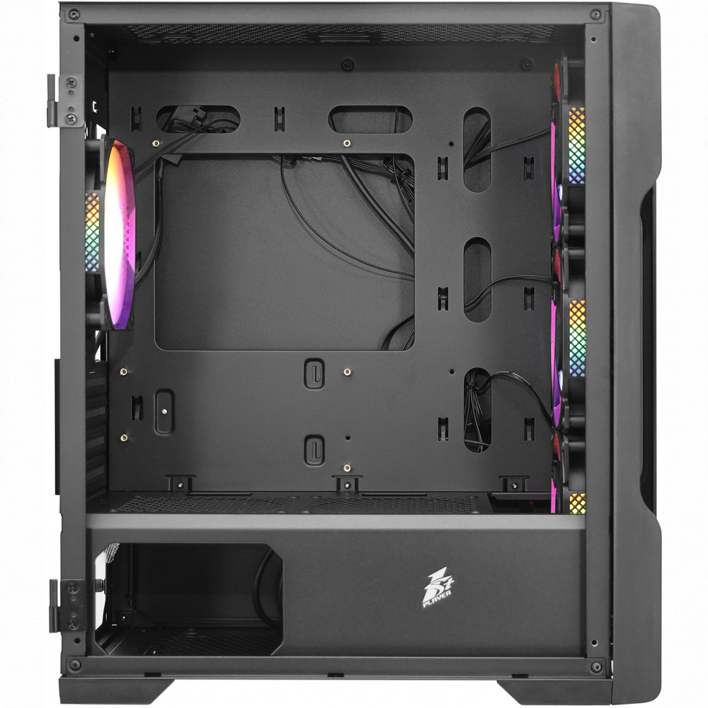 Корпус 1STPLAYER TRILOBITE T3-G Black T3-G-BK-4F1 Mid-Tower - миниатюра 4