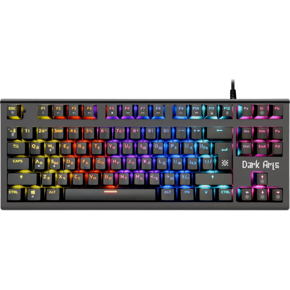 Клавиатура Defender DARK ARTS GK-375 RU 45375 Проводная, USB - миниатюра 7