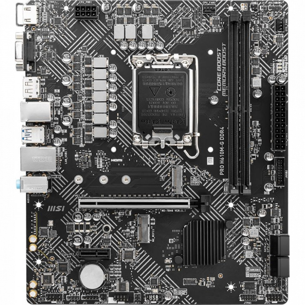 Материнская плата MSI PRO H610M-G DDR4 Micro-ATX, LGA 1700 - миниатюра 7