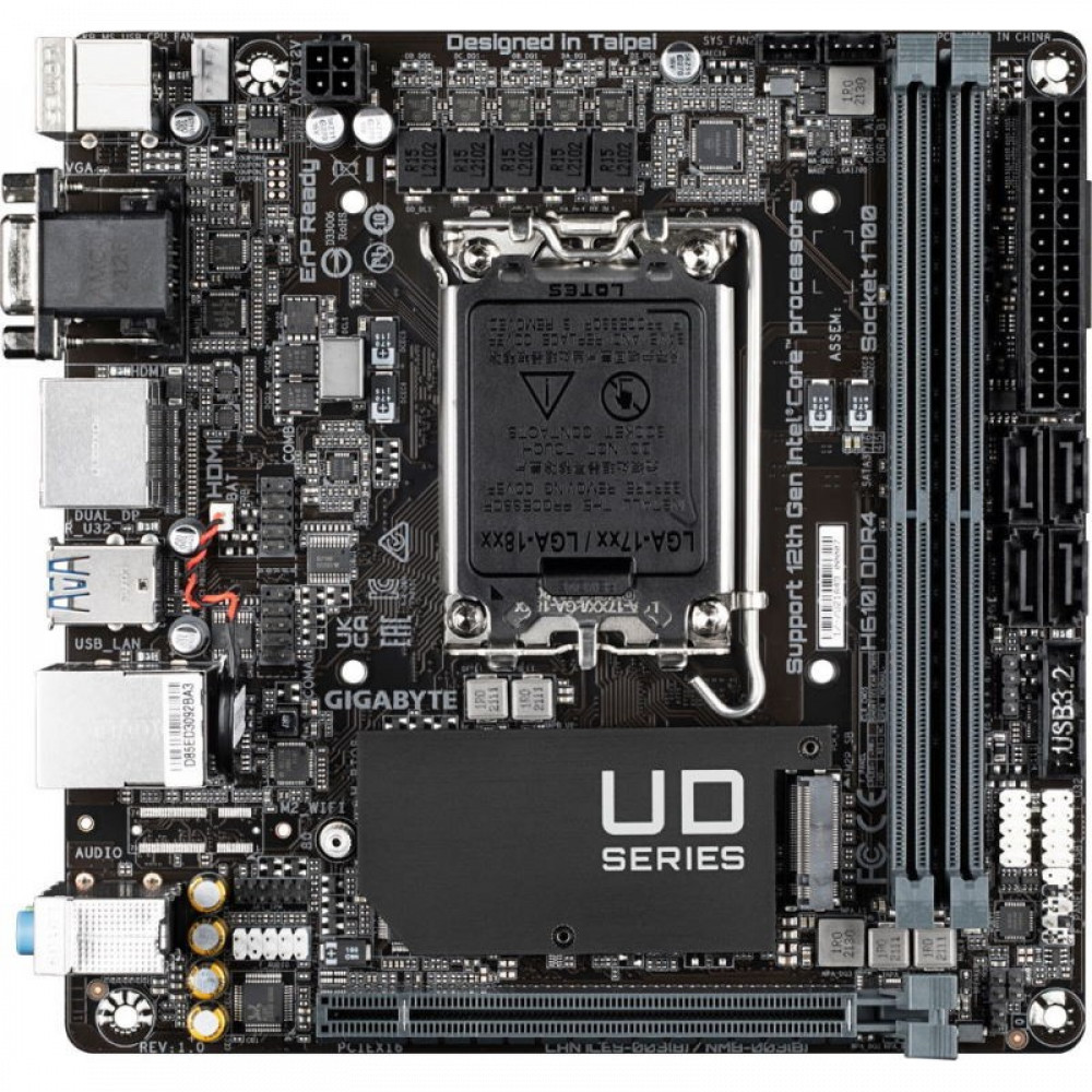 Материнская плата Gigabyte H610I DDR4 Mini-ITX, LGA 1700 - миниатюра 5
