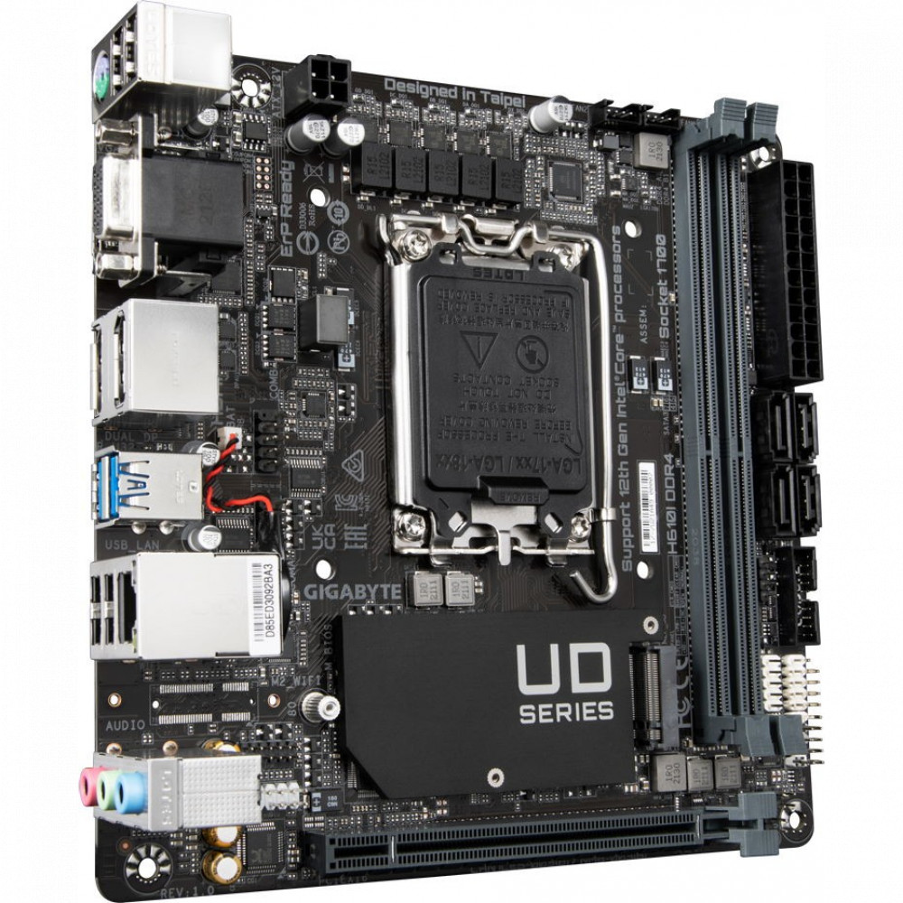 Материнская плата Gigabyte H610I DDR4 Mini-ITX, LGA 1700 - миниатюра 6