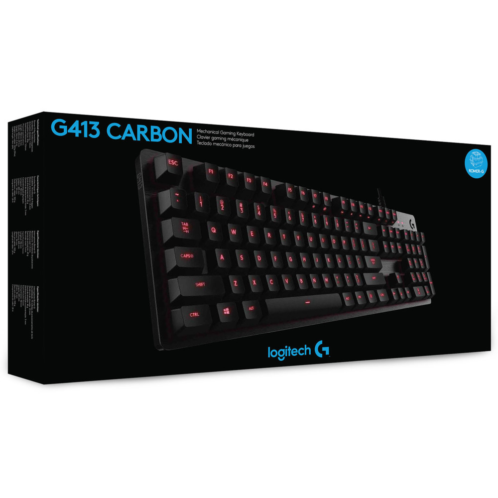Клавиатура Logitech G413 Carbon USB 920-008309 - миниатюра 10