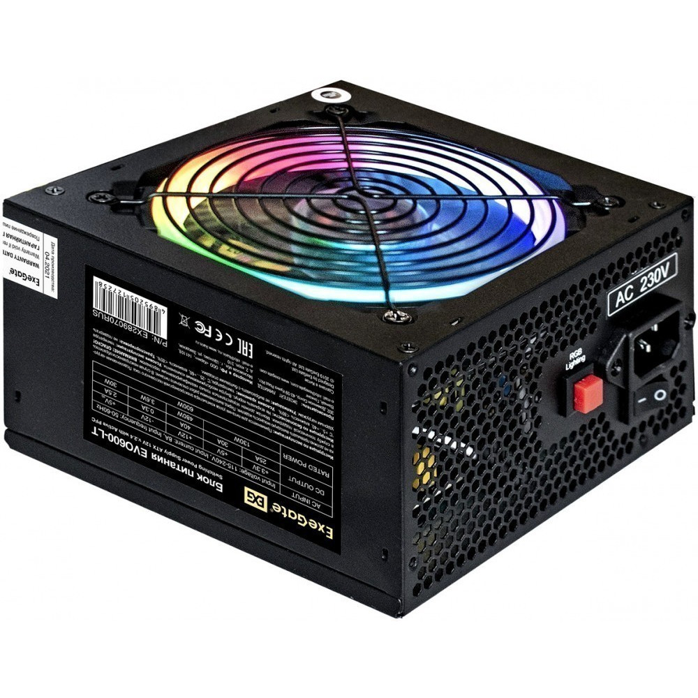 Блок питания ExeGate EVO800-LT EX289069RUS-S 800 Вт - миниатюра 4