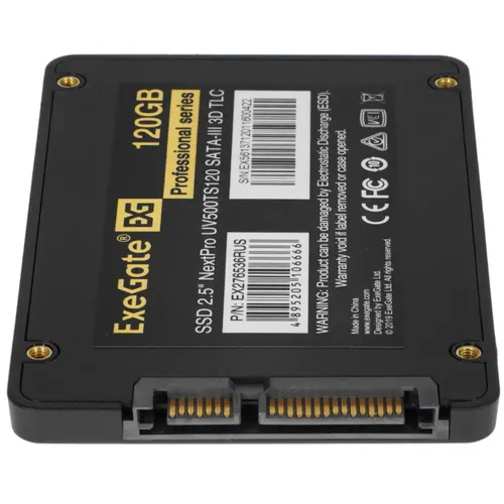 Жесткий диск ExeGate NextPro UV500TS120 EX276536RUS SSD (твердотельные), 120 ГБ, 2.5 дюйма, SATA - миниатюра 6