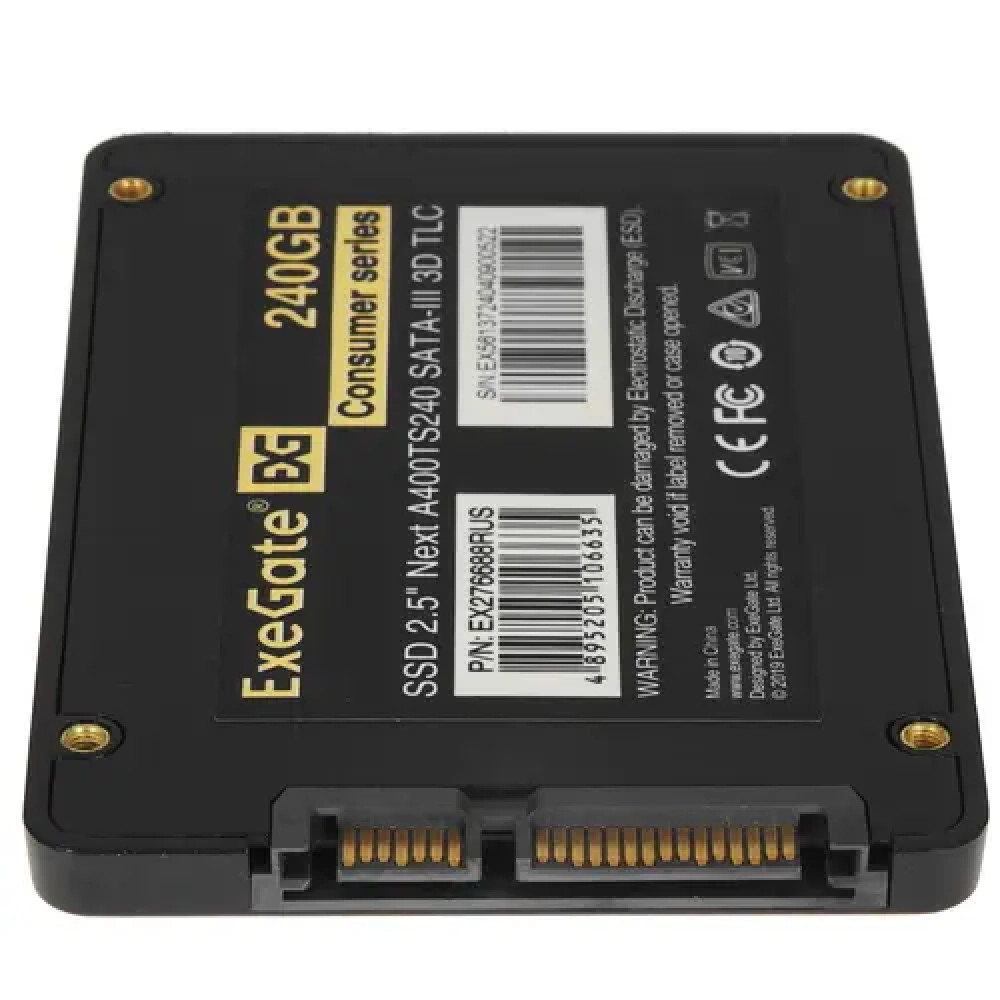 Жесткий диск ExeGate Next A400TS240 EX276688RUS SSD (твердотельные), 240 ГБ, 2.5 дюйма, SATA - миниатюра 6