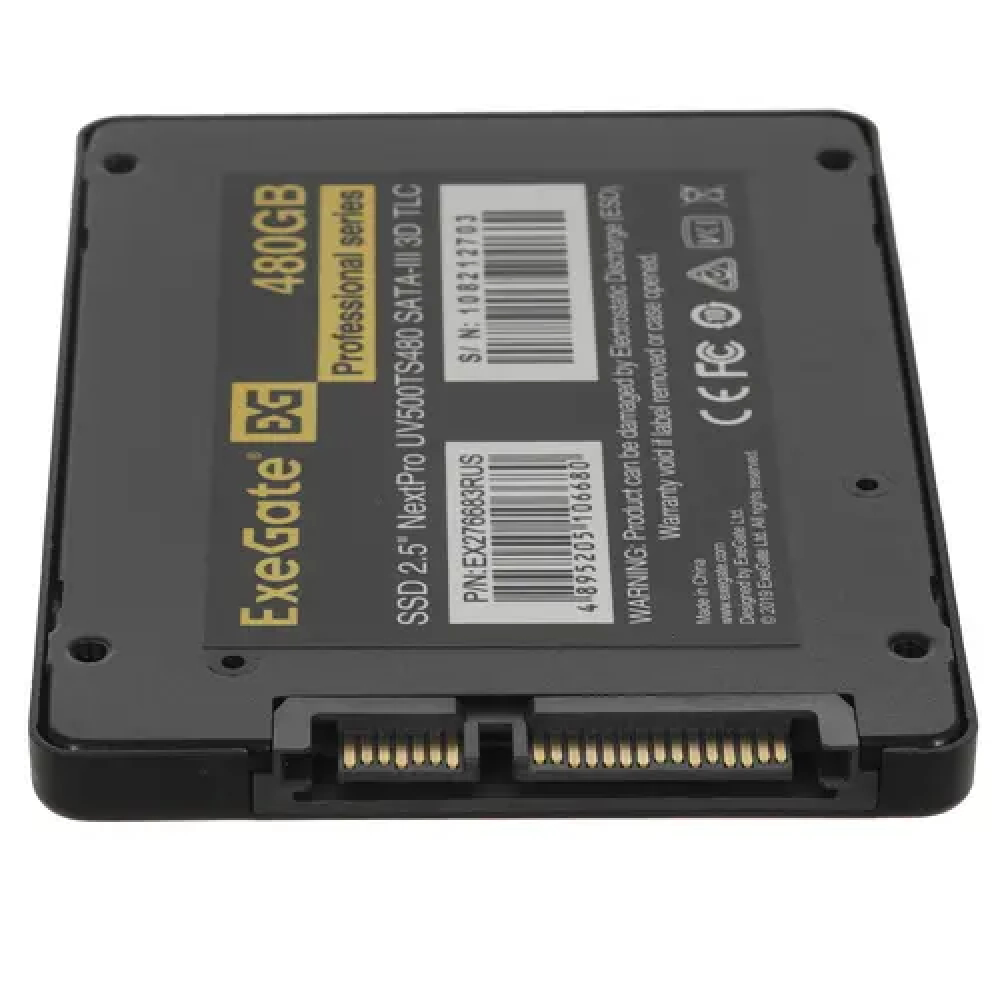 Жесткий диск ExeGate NextPro UV500TS480 EX276683RUS SSD (твердотельные), 480 ГБ, 2.5 дюйма, SATA - миниатюра 6