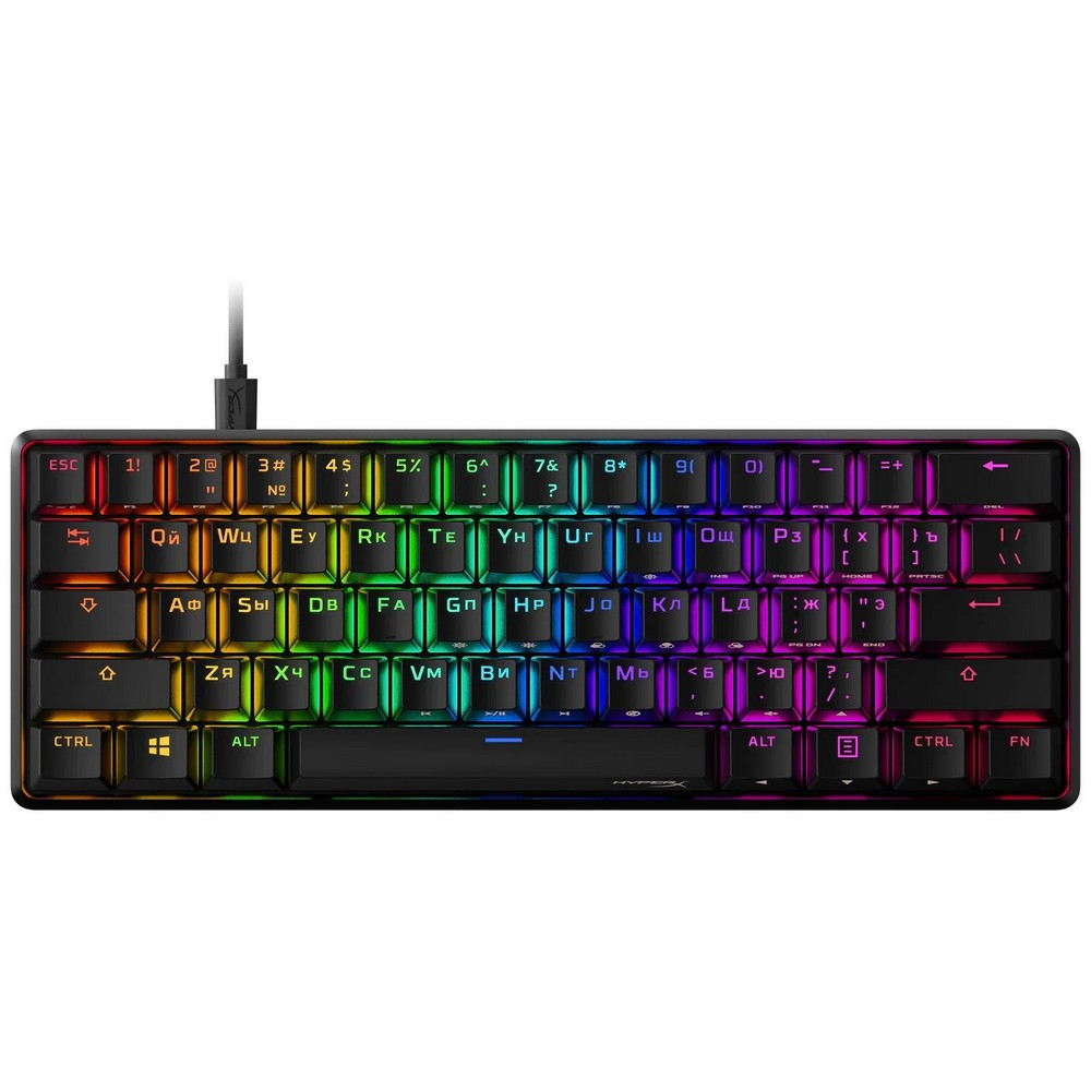 Клавиатура HyperX Alloy Origins 60 Black (Red switch) 4P5N0AA#ACB Проводная, USB - миниатюра 9