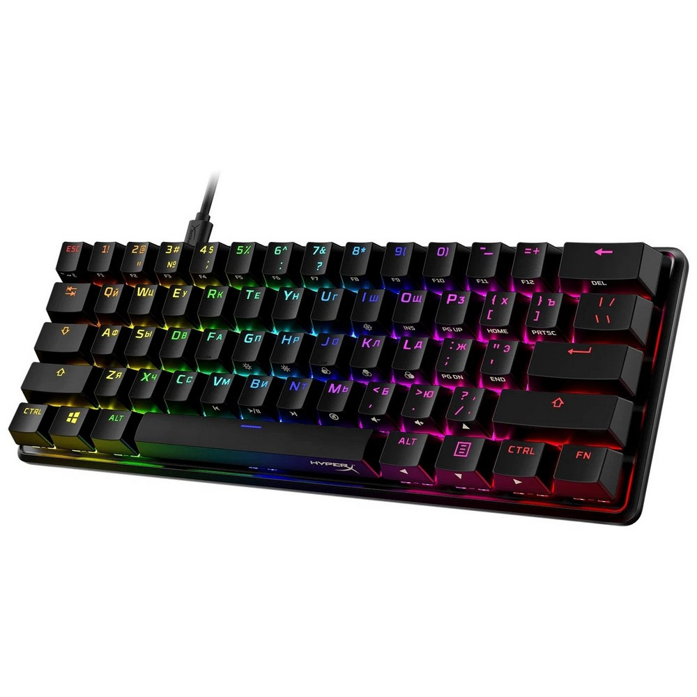 Клавиатура HyperX Alloy Origins 60 Black (Red switch) 4P5N0AA#ACB Проводная, USB - миниатюра 10