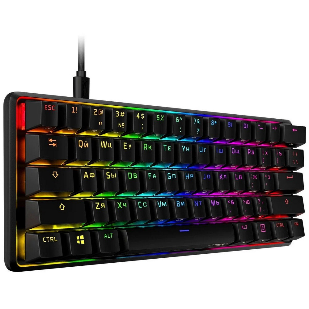 Клавиатура HyperX Alloy Origins 60 Black (Red switch) 4P5N0AA#ACB Проводная, USB - миниатюра 8
