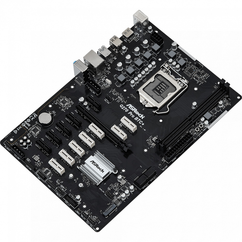 Материнская плата ASRock Q270 PRO BTC+ ATX, LGA 1151 - миниатюра 8