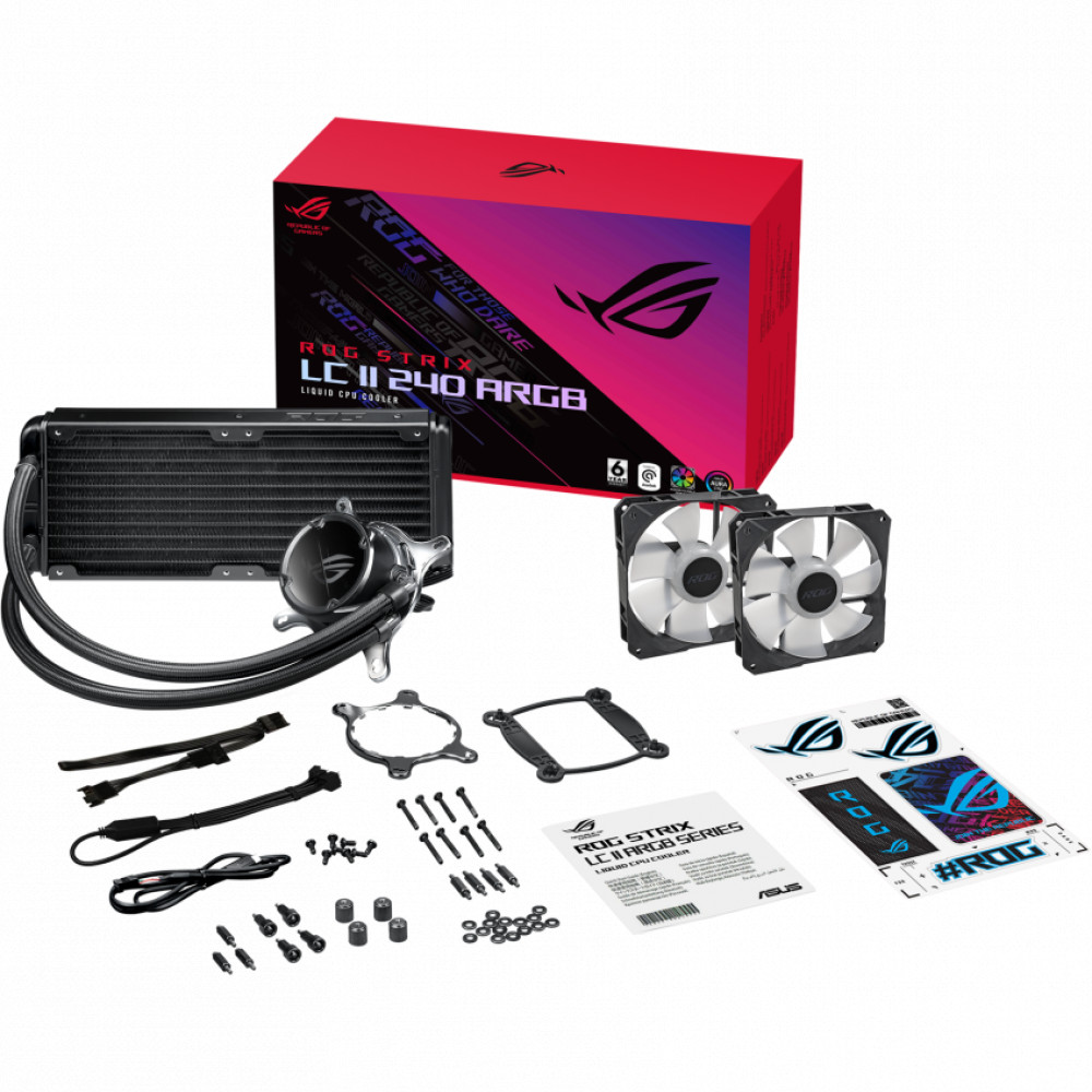 Система охлаждения Asus ROG STRIX LC II 240 ARGB - миниатюра 10