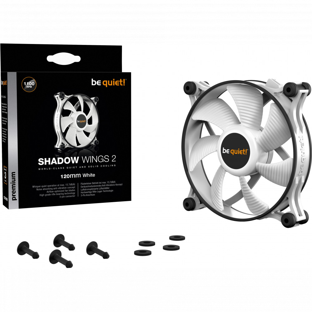Система охлаждения be quiet! Shadow Wings 2 White BL088 - миниатюра 8