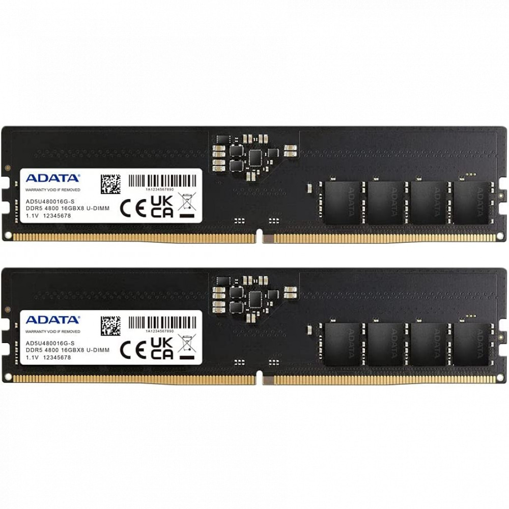 ОЗУ ADATA AD5U480016G-DT DIMM, DDR5, 32 Гб (2 х 16 Гб), 4800 МГц - миниатюра 3