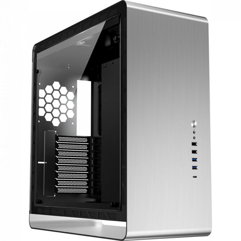 Корпус Jonsbo UMX6-G Silver Mid-Tower - миниатюра 9