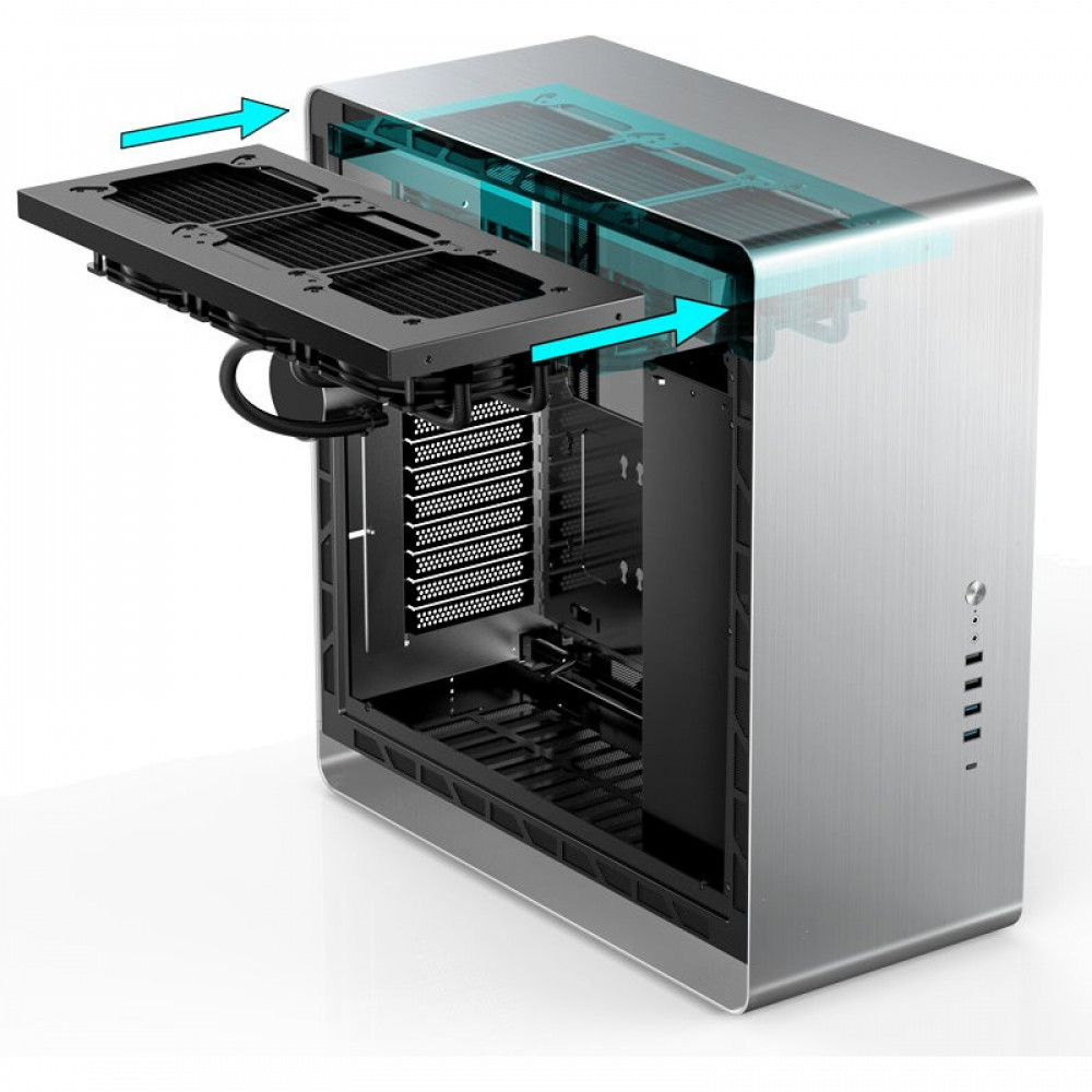Корпус Jonsbo UMX6-G Silver Mid-Tower - миниатюра 14