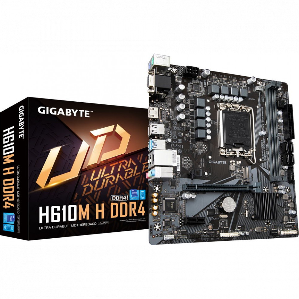 Материнская плата Gigabyte H610M H DDR4 Micro-ATX, LGA 1700 - миниатюра 10