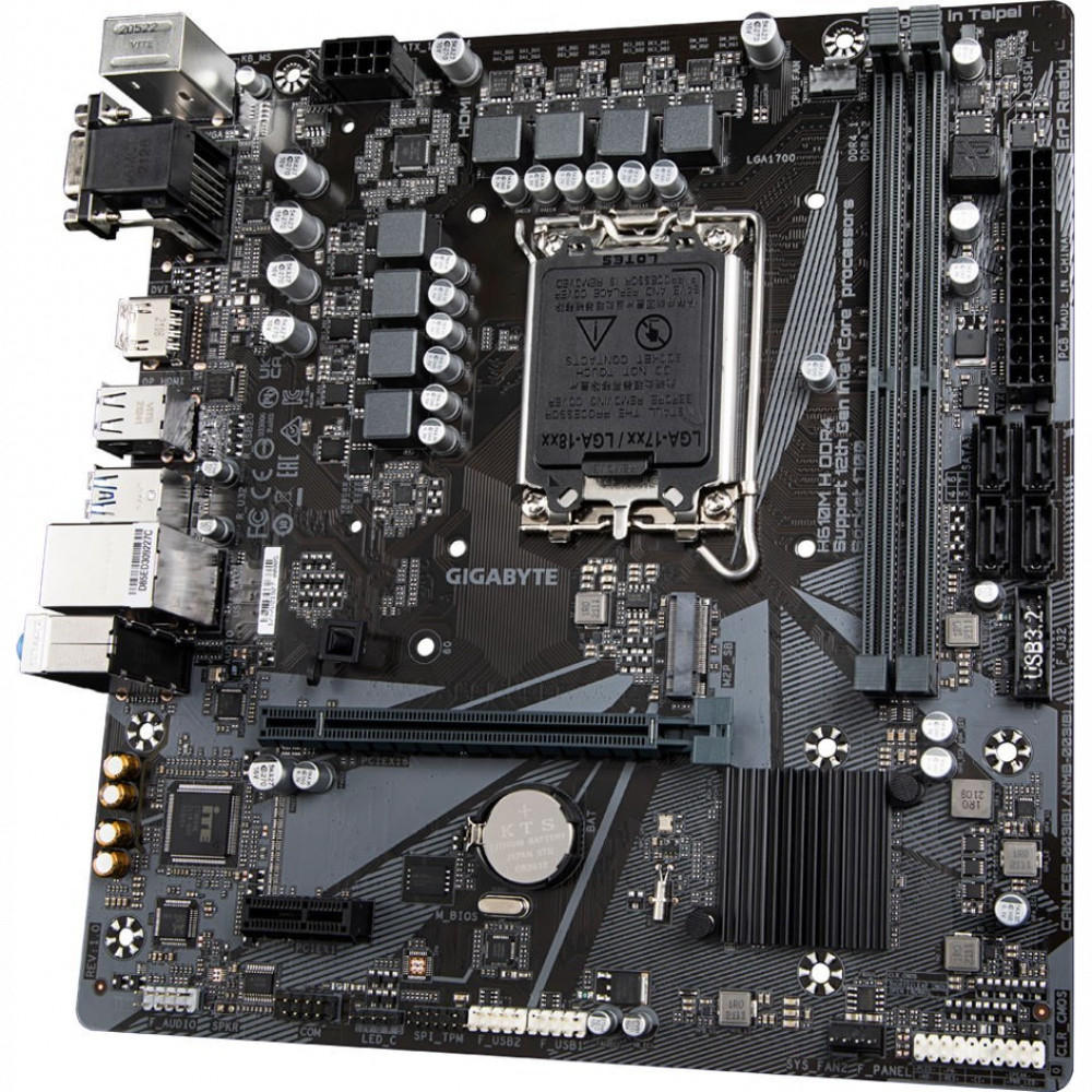 Материнская плата Gigabyte H610M H DDR4 Micro-ATX, LGA 1700 - миниатюра 8