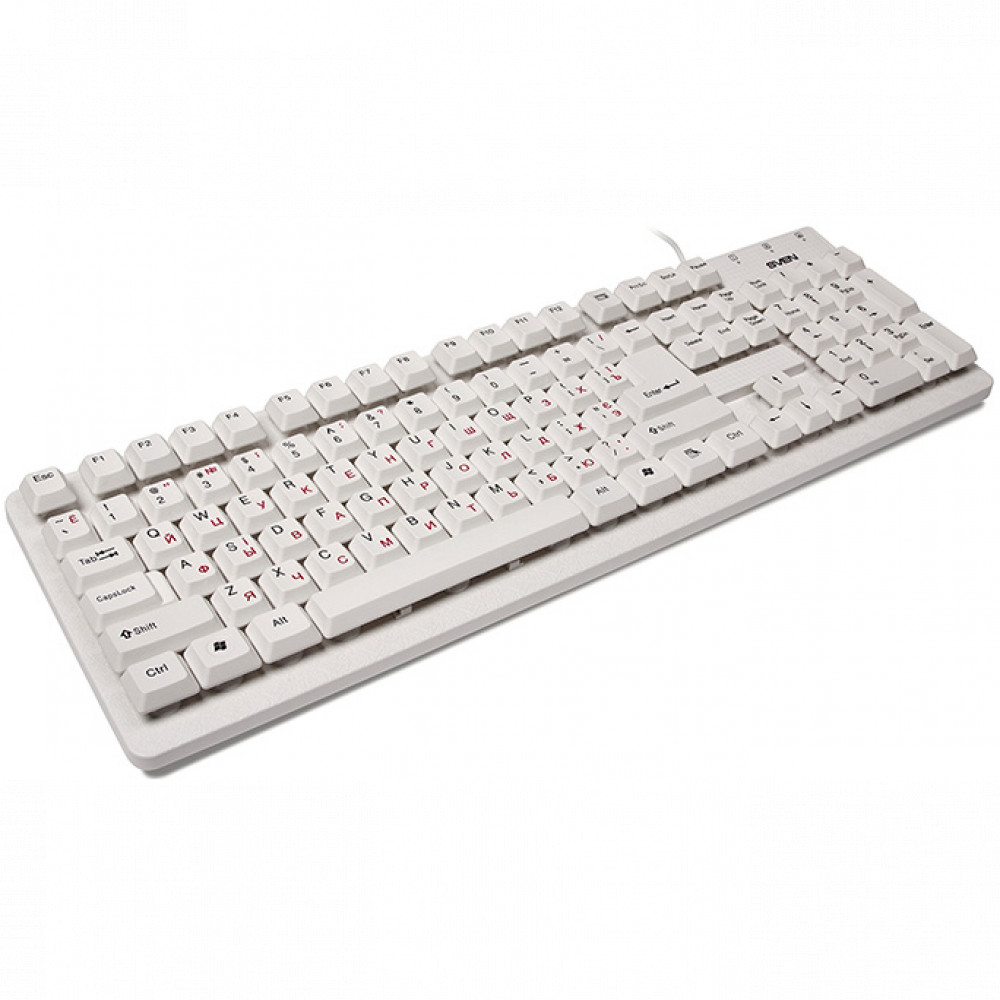 Клавиатура Sven Standard 301 USB SV-03100301UW Проводная, USB - миниатюра 4
