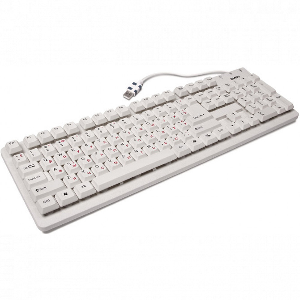 Клавиатура Sven Standard 301 USB SV-03100301UW Проводная, USB - миниатюра 6
