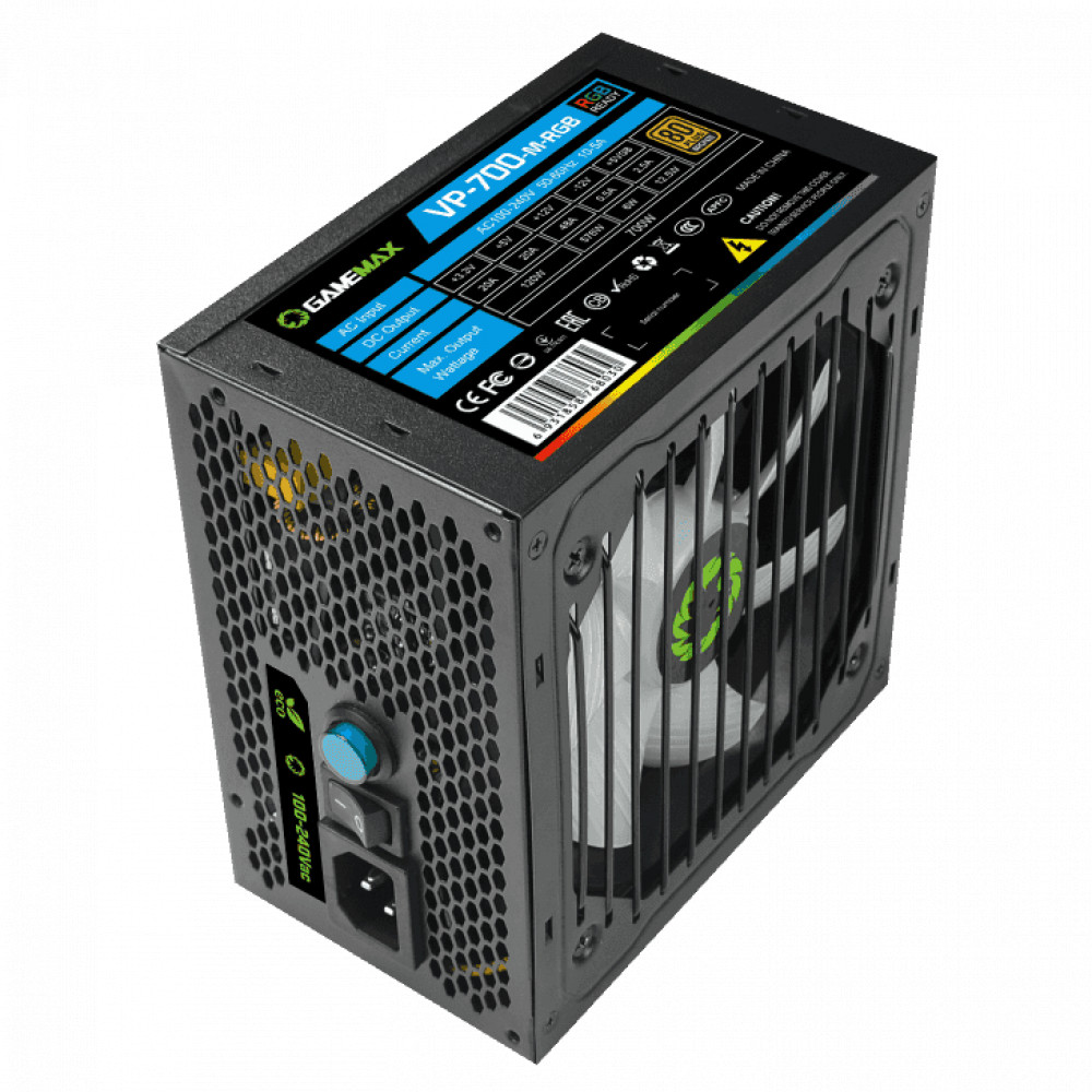 Блок питания GameMax 700W VP-700-M-RGB v2 700 Вт - миниатюра 8