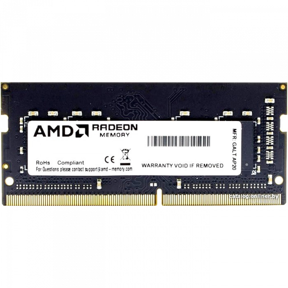 ОЗУ AMD R9 Gamers Series Black Gaming Memory R948G3206S2S-U SO-DIMM, DDR4, 8 Гб, 3200 МГц - миниатюра 2