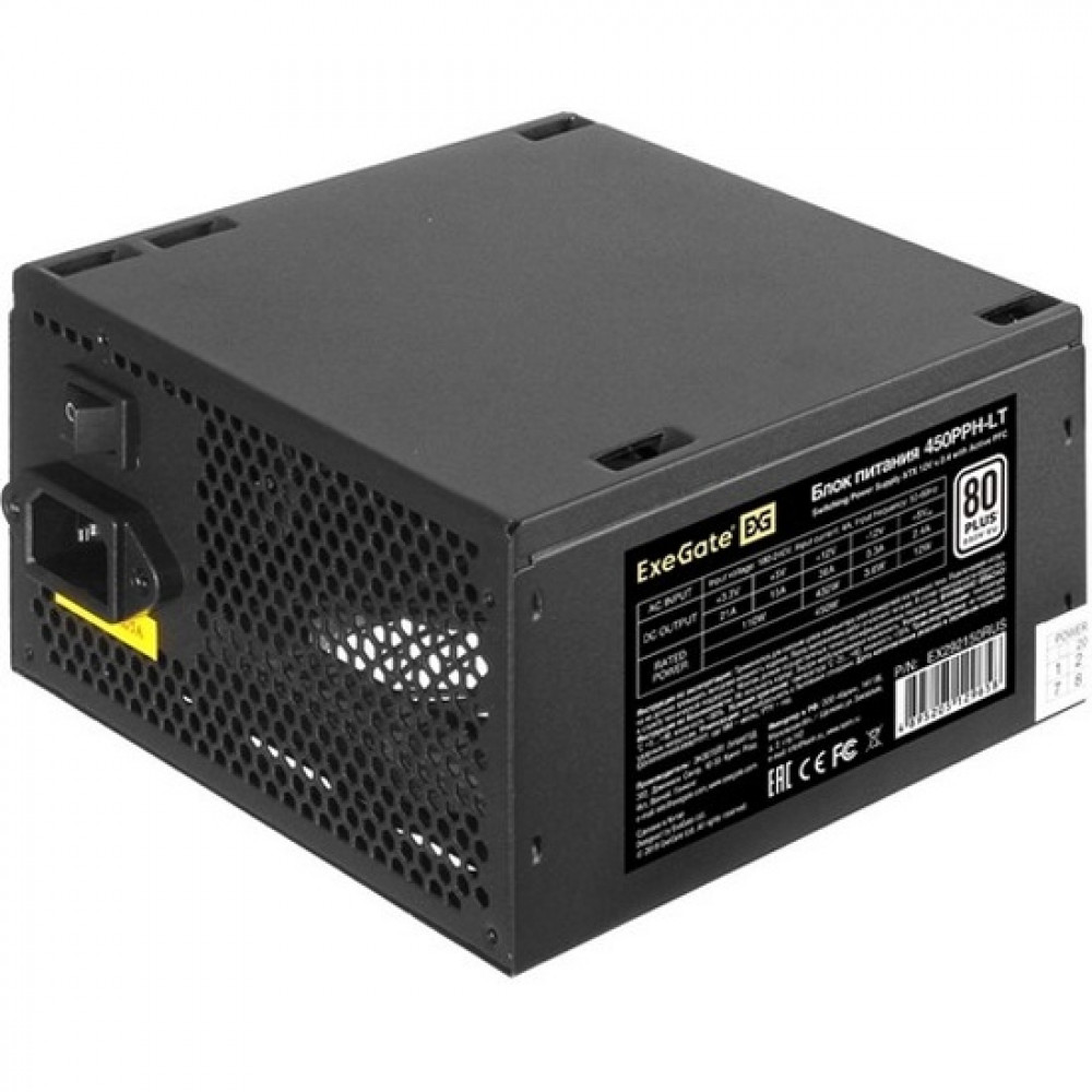 Блок питания ExeGate 450PPH-LT 80+ 450W ATX EX292150RUS 450 Вт - миниатюра 5