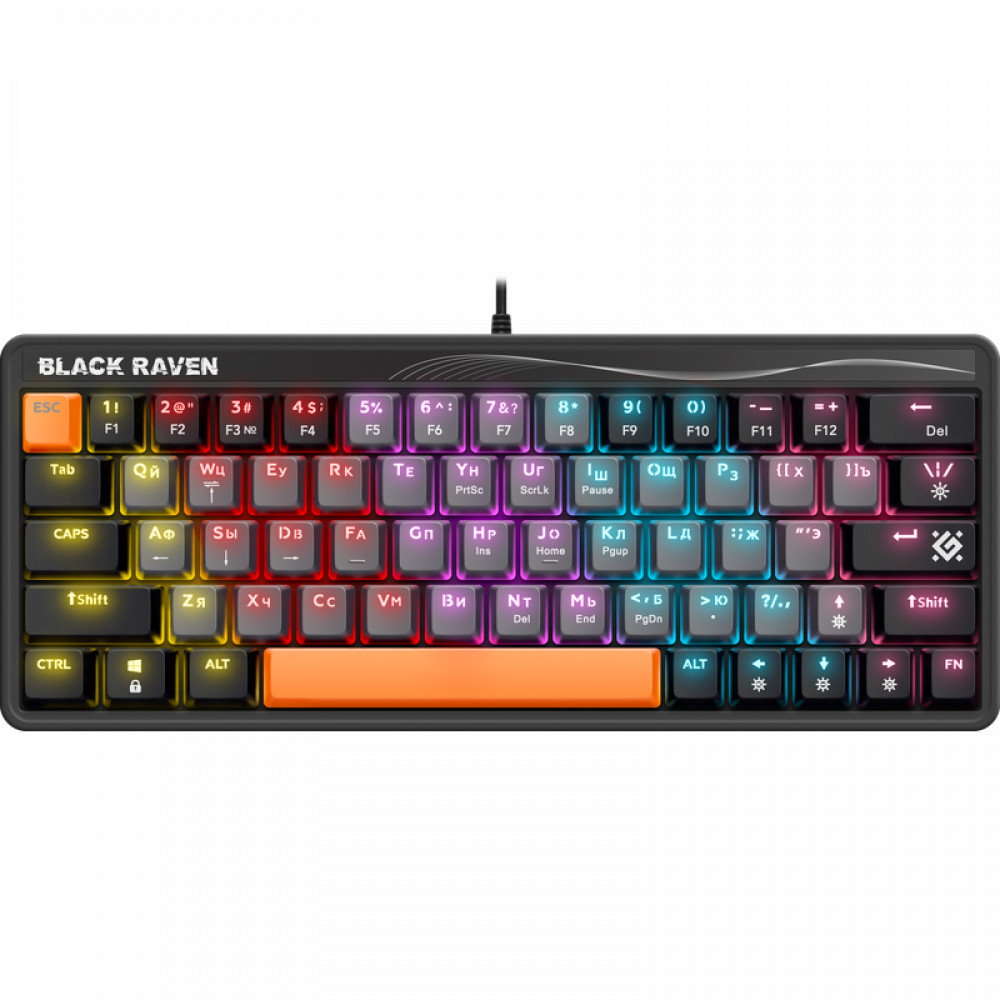Клавиатура Defender Black Raven GK-417 45413 Проводная, USB - миниатюра 4