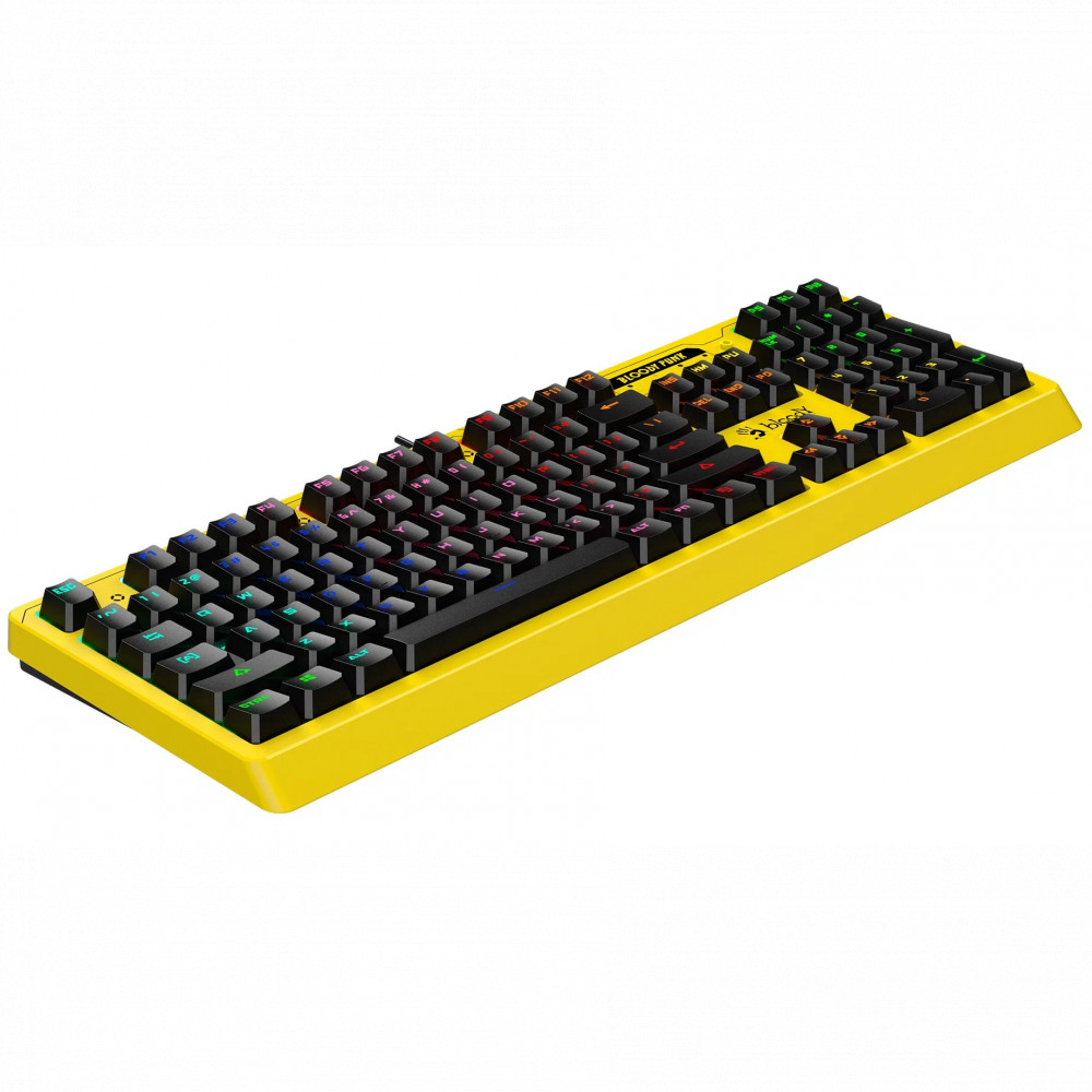 Клавиатура A4Tech B810RC YELLOW RGB Проводная, USB - миниатюра 13