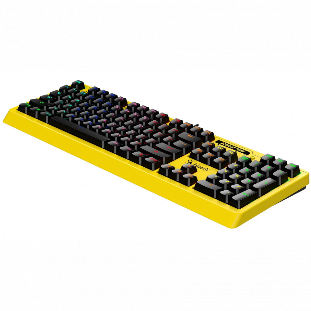 Клавиатура A4Tech B810RC YELLOW RGB Проводная, USB - миниатюра 11