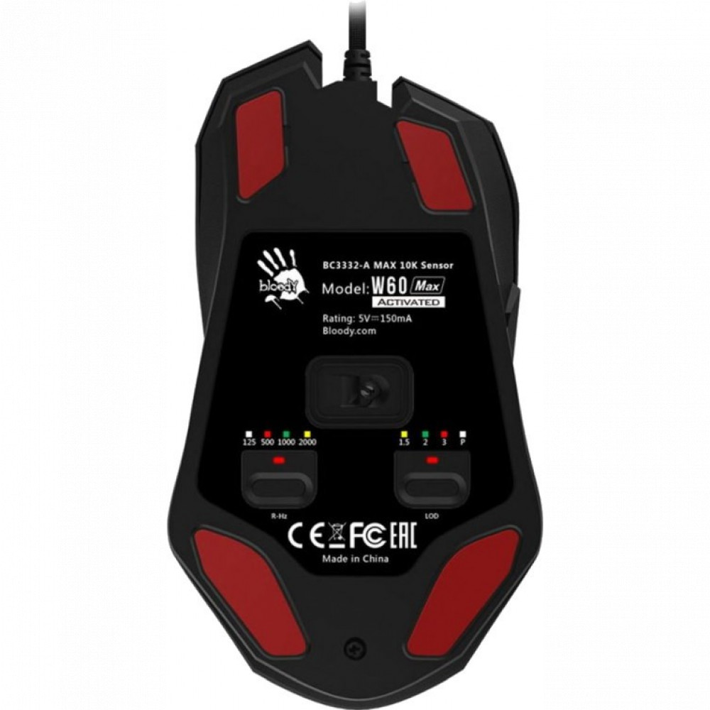 Мышь A4Tech Bloody W60-Max Gun Grey Игровые, Проводная - миниатюра 10