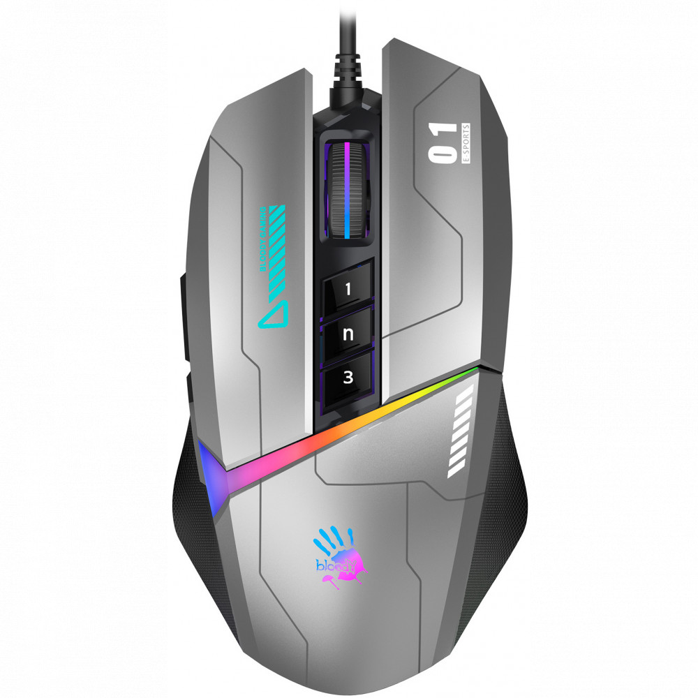 Мышь A4Tech Bloody W60-Max Gun Grey Игровые, Проводная - миниатюра 6