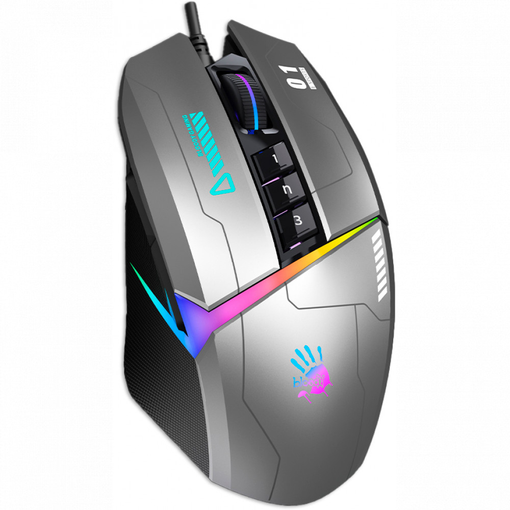Мышь A4Tech Bloody W60-Max Gun Grey Игровые, Проводная - миниатюра 7