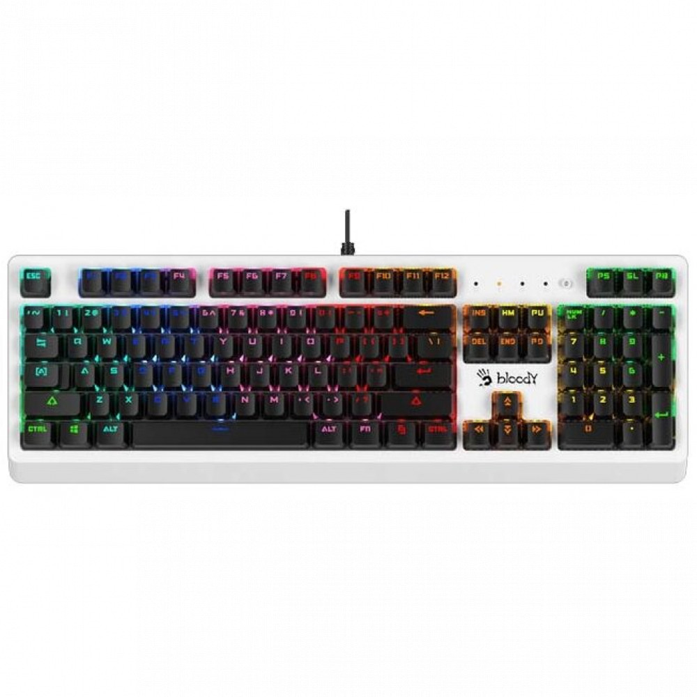 Клавиатура A4Tech Bloody B810RC WHITE RGB Проводная, USB - миниатюра 7