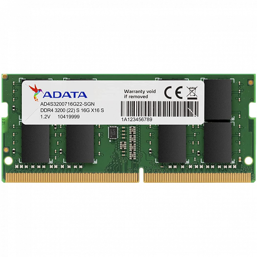 ОЗУ ADATA AD4S320016G22-SGN SO-DIMM, DDR4, 16 Гб, 3200 МГц - миниатюра 2