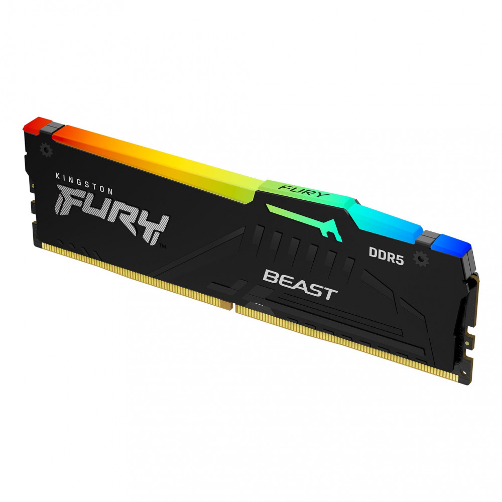 ОЗУ Kingston Fury Beast RGB KF552C40BBA-8 DIMM, DDR5, 8 Гб, 5200 МГц - миниатюра 3