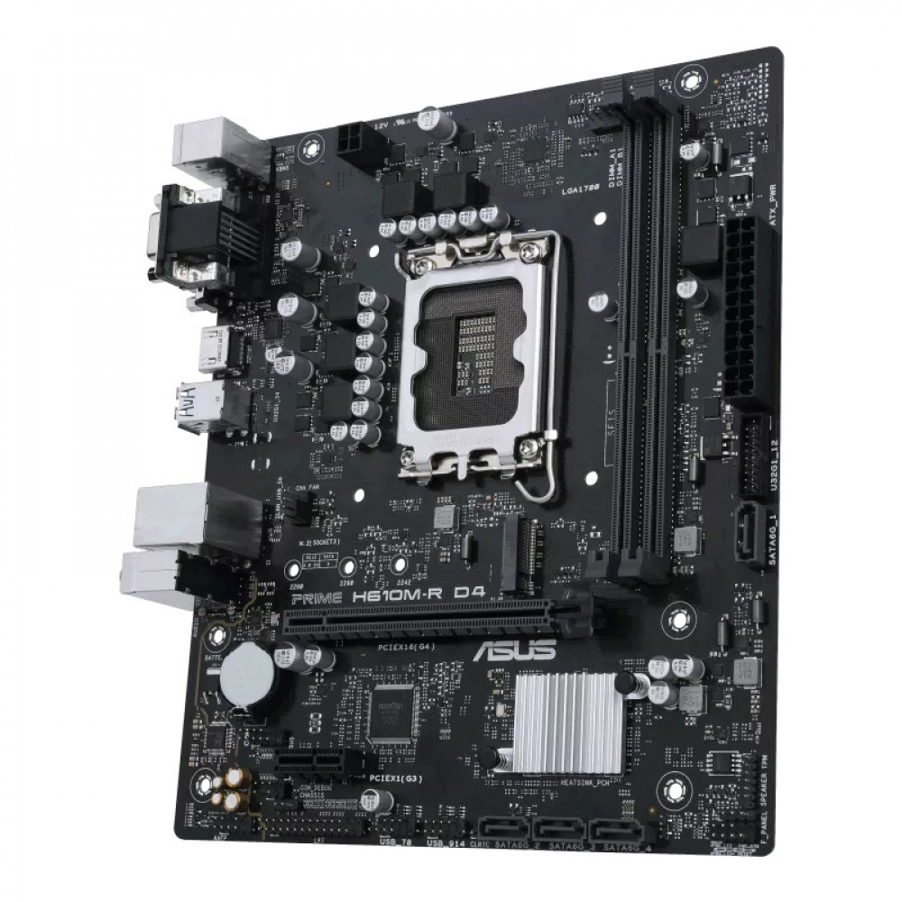 Материнская плата Asus PRIME H610M-R D4-SI Micro-ATX, LGA 1700 - миниатюра 7