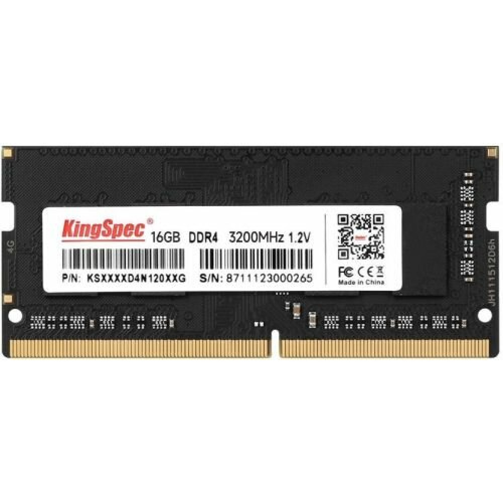 ОЗУ KingSpec 16 GB KS3200D4N12016G SO-DIMM, DDR4, 16 Гб, 3200 МГц - миниатюра 2
