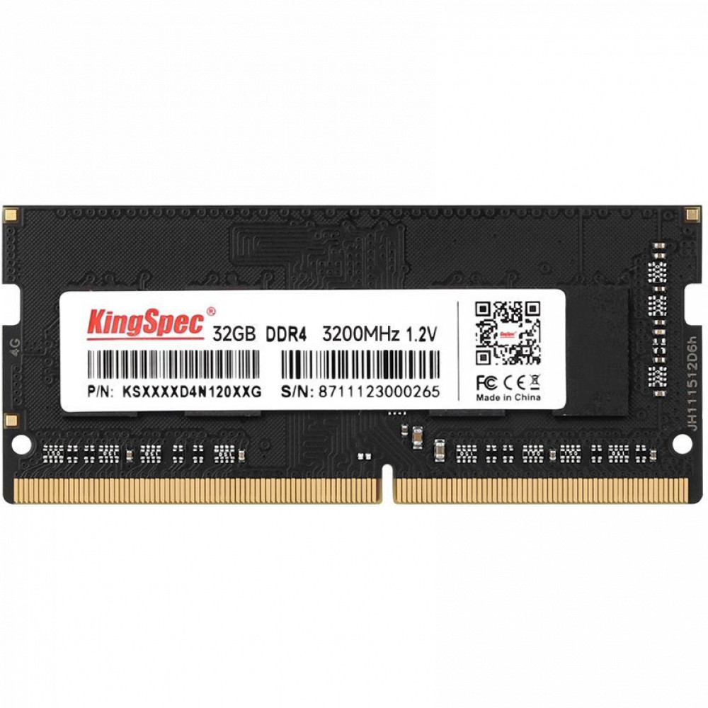 ОЗУ KingSpec 32Gb KS3200D4N12032G SO-DIMM, DDR4, 32 Гб, 3200 МГц - миниатюра 2