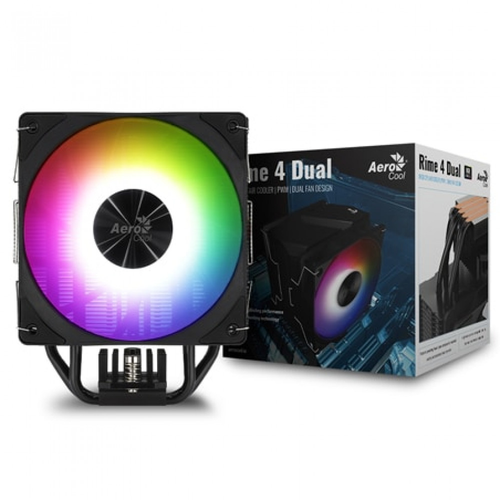 Система охлаждения Aerocool Rime 4 Dual ARGB PWM 4P ACTC-RM30427.01 Для процессора - миниатюра 8