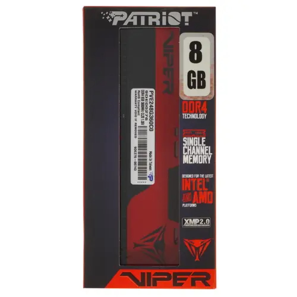 ОЗУ Patriot Viper Elite ll PVE248G360C0 DIMM, DDR4, 8 Гб, 3600 МГц - миниатюра 8