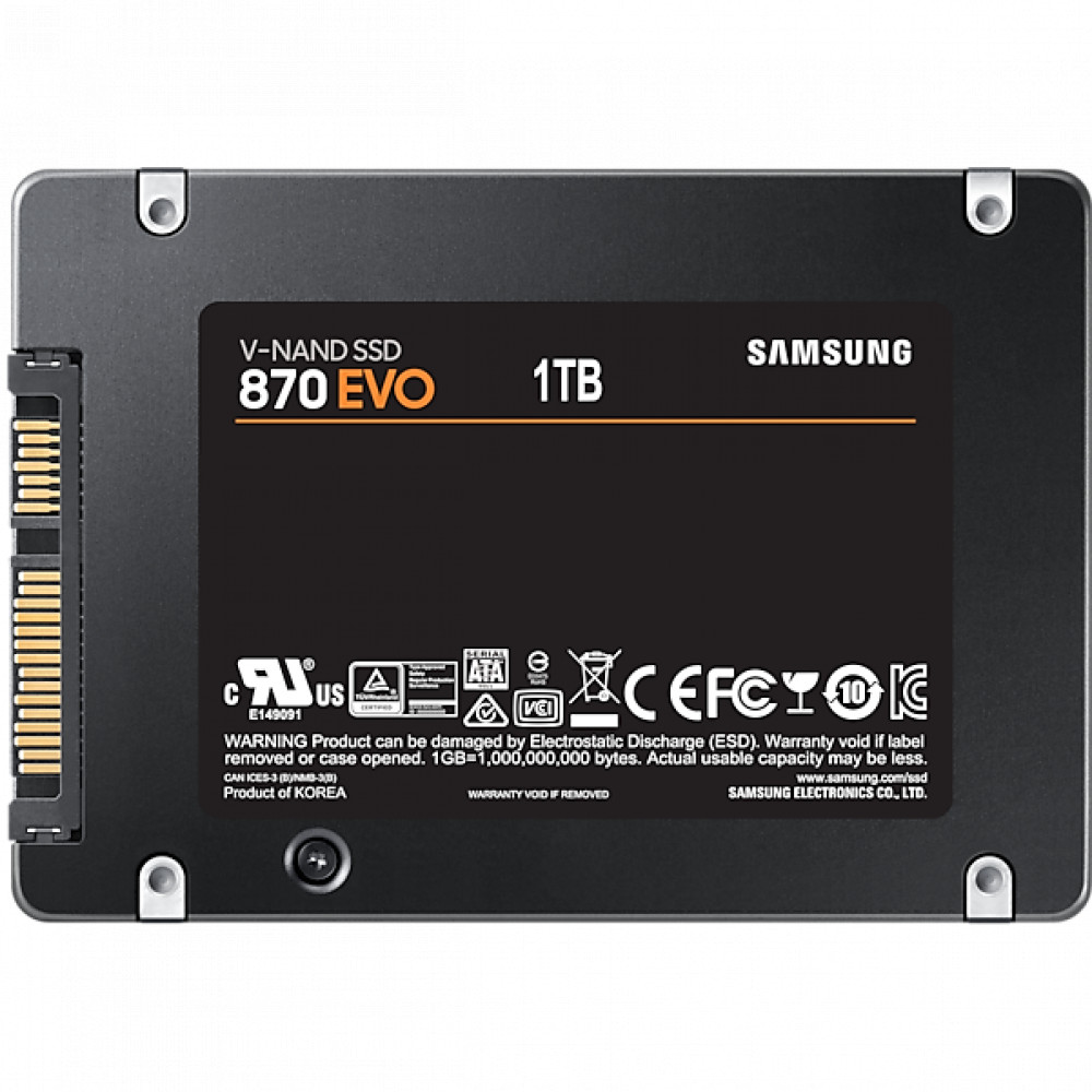 Жесткий диск Samsung 870 EVO Client SSD MZ-77E1T0B/EU SSD (твердотельные), 1 ТБ, 2.5 дюйма, SATA - миниатюра 5