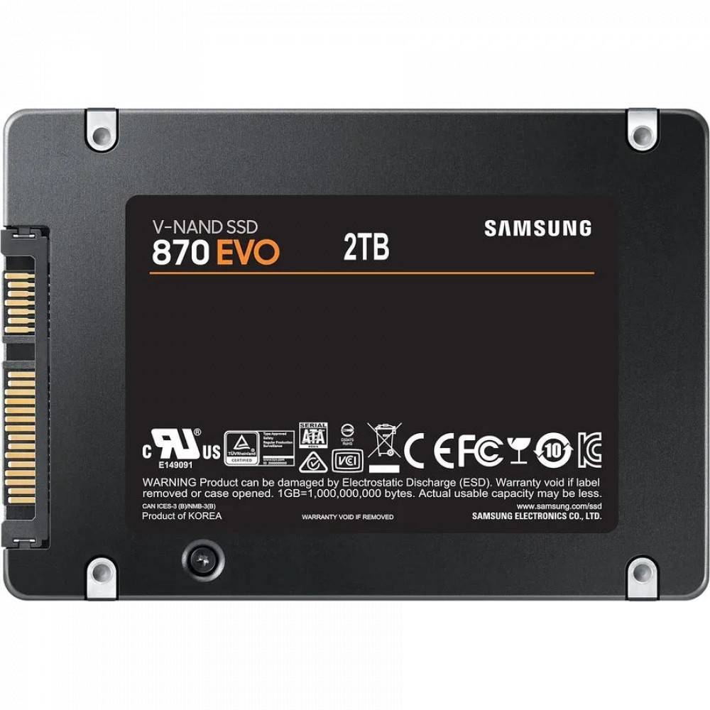 Жесткий диск Samsung 870 EVO MZ-77E2T0B/EU SSD (твердотельные), 2 ТБ, 2.5 дюйма, SATA - миниатюра 8