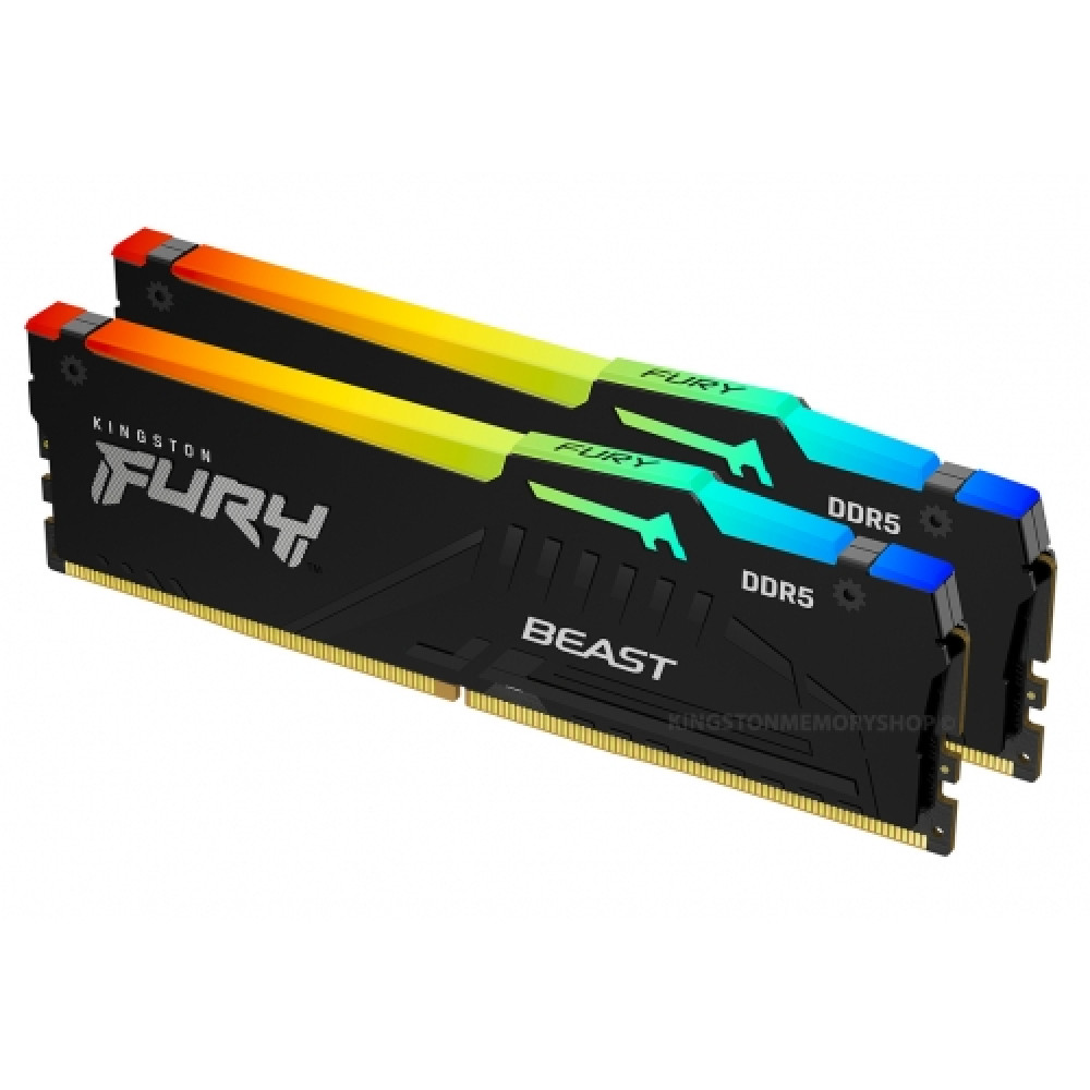 ОЗУ Kingston 2x16GB KF552C40BBAK2-32 DIMM, DDR5, 32 Гб (2 х 16 Гб), 5200 МГц - миниатюра 2