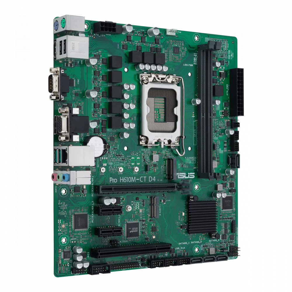 Материнская плата Asus PRO H610M-C D4-CSM Mini-ATX, LGA 1700 - миниатюра 5