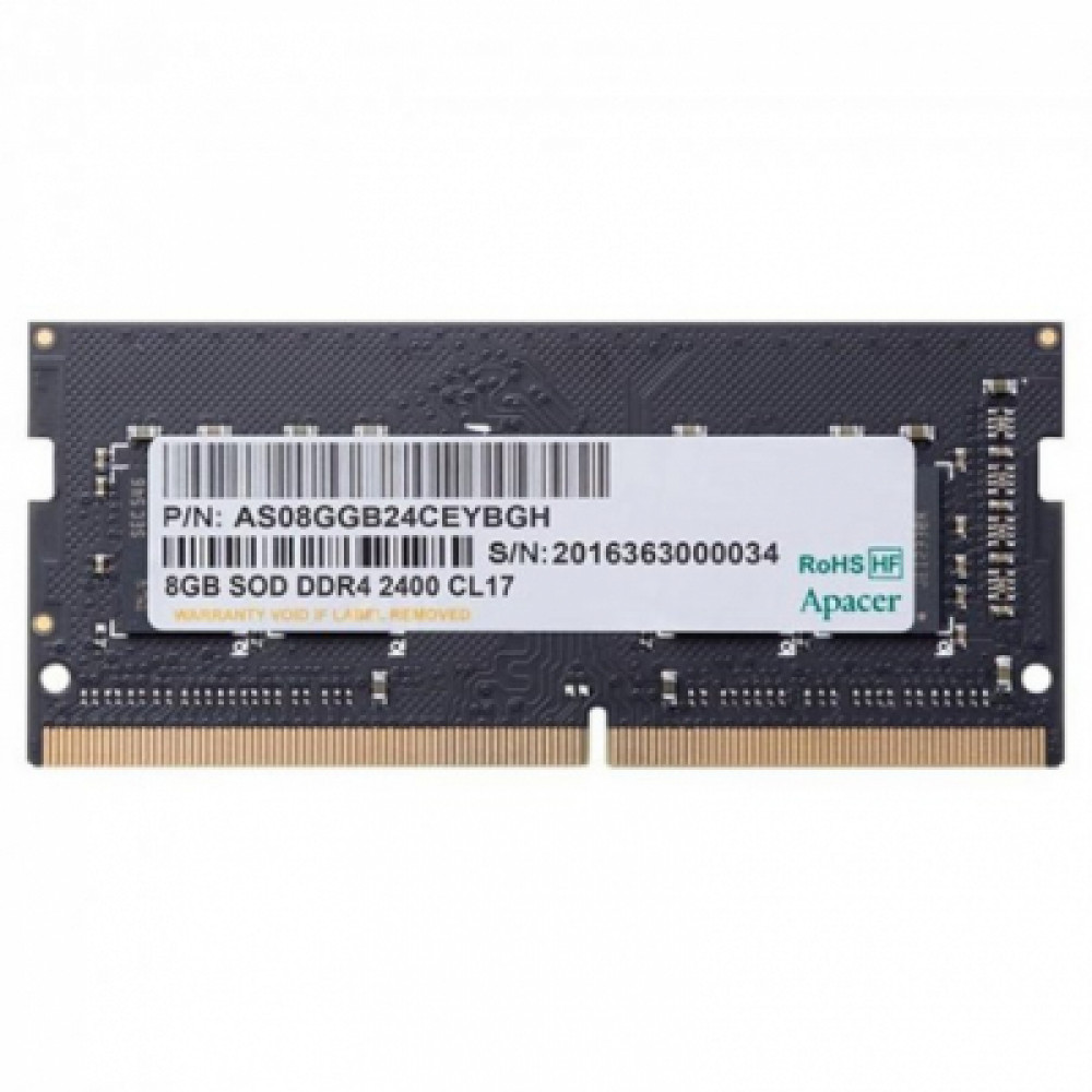 ОЗУ Apacer AS08GGB32CSYBGH SO-DIMM, DDR4, 8 Гб, 3200 МГц - миниатюра 2