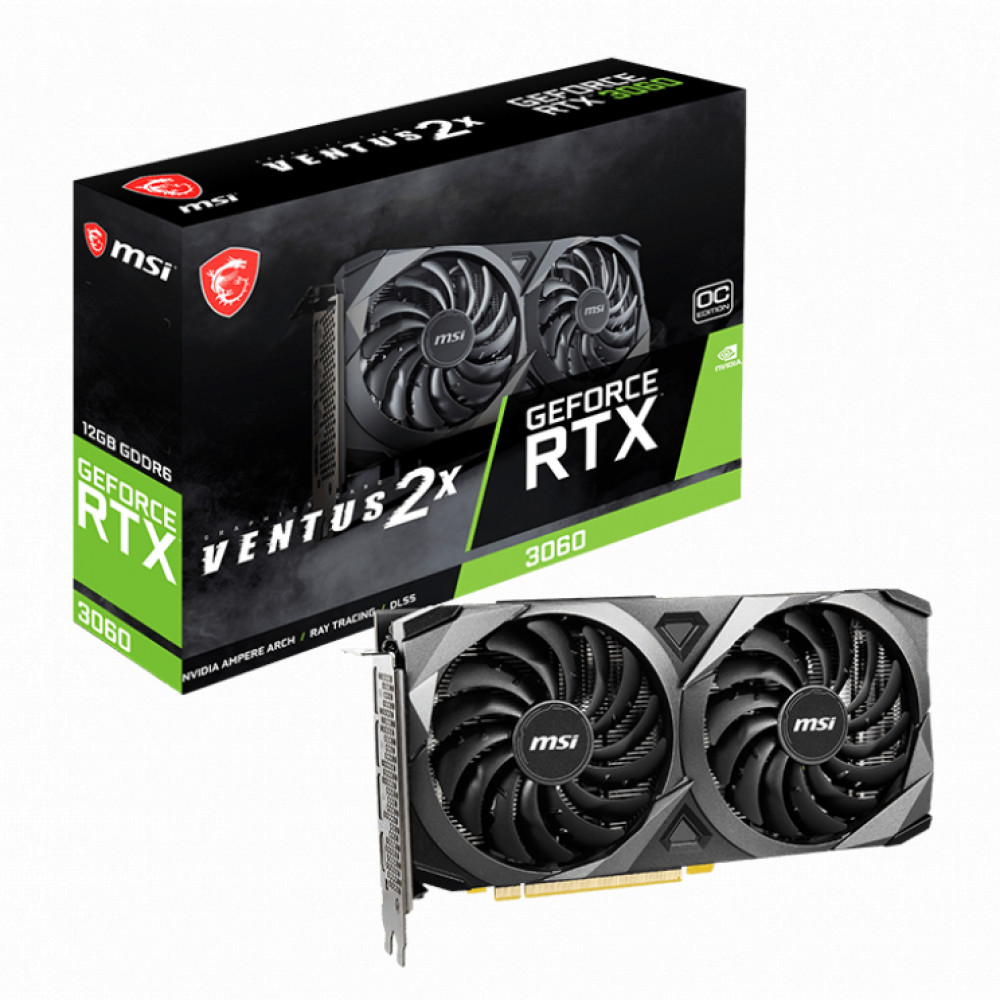 Видеокарта MSI NVIDIA GeForce RTX 3060 RTX 3060 VENTUS 2X 12G 12 ГБ - миниатюра 8