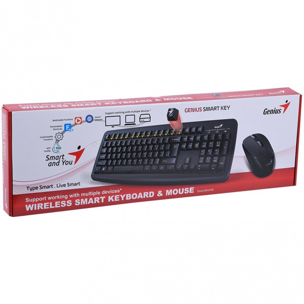 Клавиатура + мышь Genius Smart KM8100 USB 31340004416 - миниатюра 8