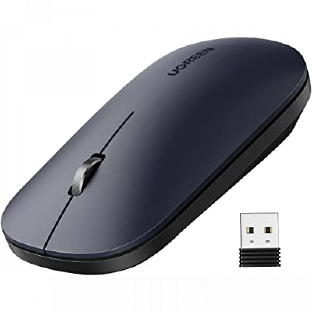 Мышь UGREEN MU001 Wireless Mouse Black 90372 Бюджетные, Беспроводная - миниатюра 4